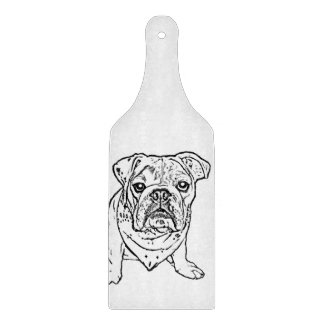 Tabla de cortar inglesa del bulldog