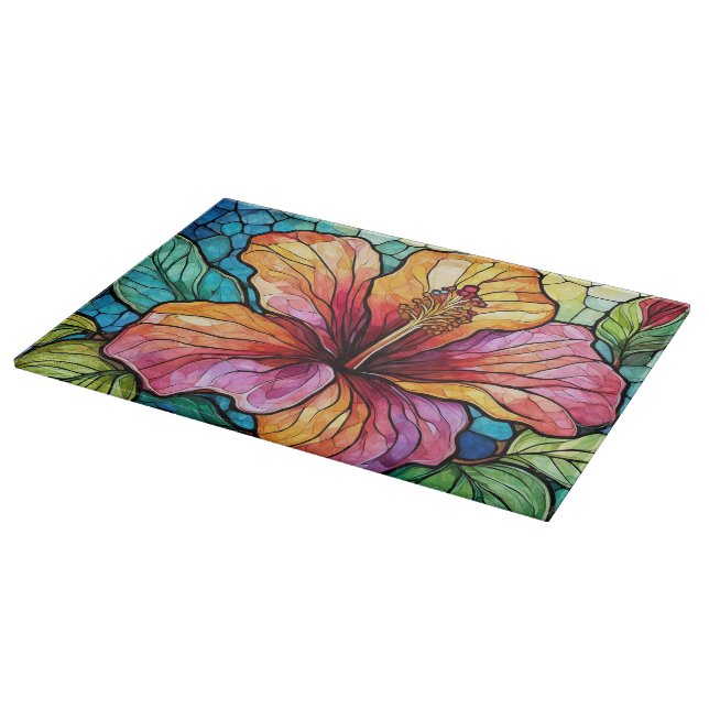 Tabla De Cortar Inhibiscos de vidrio templado (Borde)