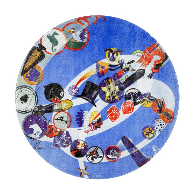 Tabla De Cortar Insignias de la escuadrilla (Anverso)