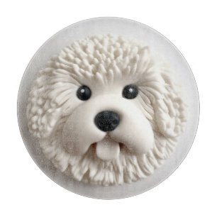 Tabla De Cortar Inspirado en 3D, el perro de Bichon Frise