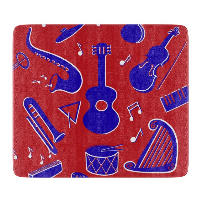Tabla De Cortar Instrumentos musicales (Anverso)