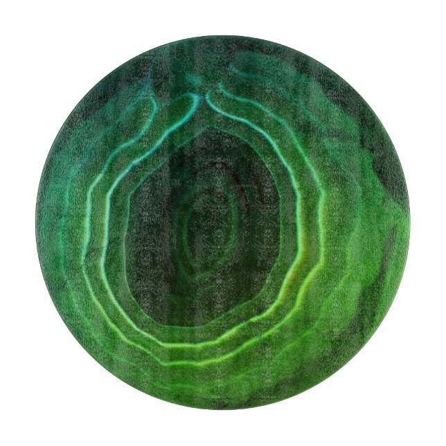 Tabla De Cortar Inusual de moda verde moderno decorativo (Anverso)