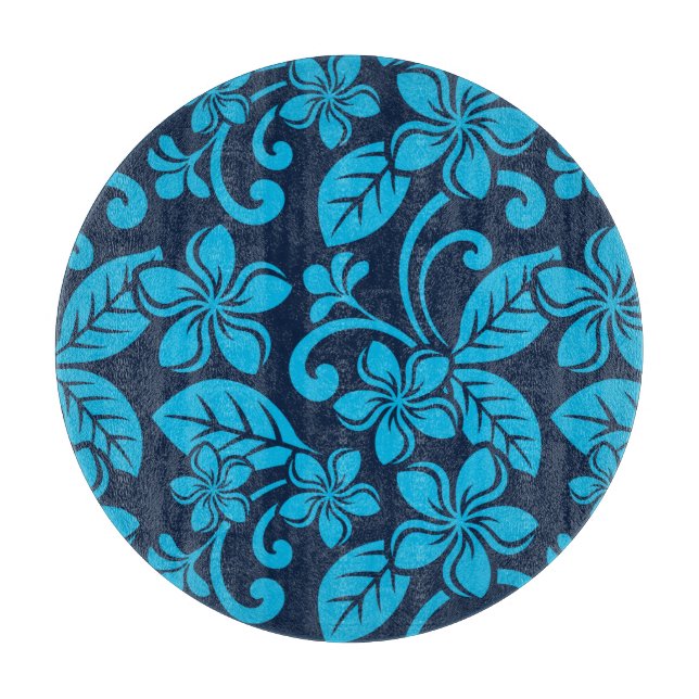 Tabla De Cortar ?ISLAND PLUMERIA (azul x 2) (Anverso)