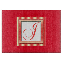 TABLA DE CORTAR J MONOGRAM INICIAL