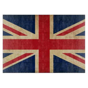 Tabla De Cortar Jack de la Unión de Bandera del Reino Unido