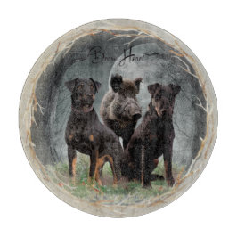 Tabla De Cortar Jagdterrier, valiente poster de tapicería cardíaca