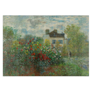 Tabla De Cortar Jardín de artistas de Monet en Argenteuil Pintura