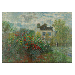 Tabla De Cortar Jardín de artistas de Monet en Argenteuil Pintura