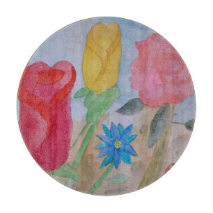 Tabla De Cortar Jardín de Flores de Verano