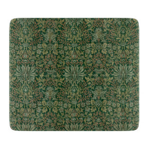 Tabla De Cortar Jardín de flores William Morris - Verdes