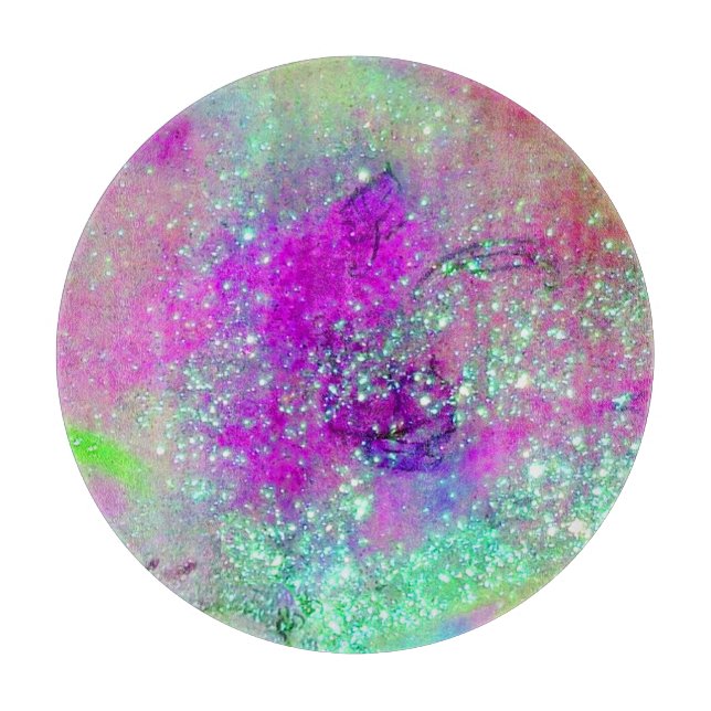 Tabla De Cortar JARDÍN DE LAS SOMBRAS PERDIDAS - Violeta Púrpura R (Anverso)