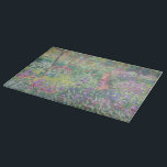 Tabla De Cortar Jardín en Giverny por Claude Monet<br><div class="desc">Claude Monet - Jardín en Giverny. Hermosa pintura impresionista de un jardín en Giverny de Claude Monet.</div>