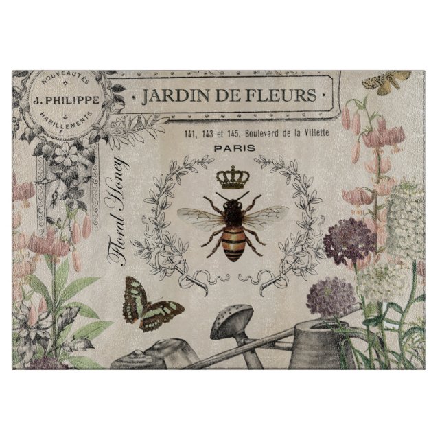 TABLA DE CORTAR JARDÍN FRANCÉS DE LA ABEJA (Anverso)