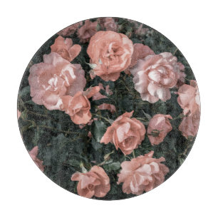Tabla De Cortar Jardín rosa pastel suave