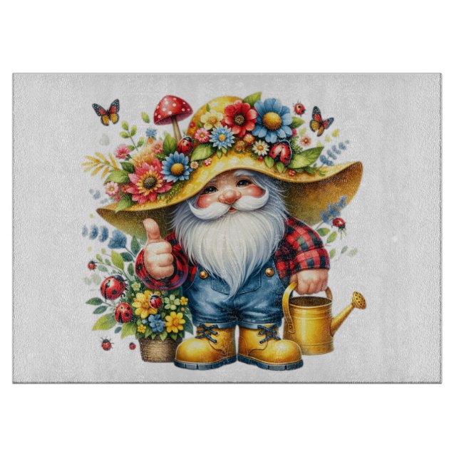 Tabla De Cortar Jardinero floral (Anverso)