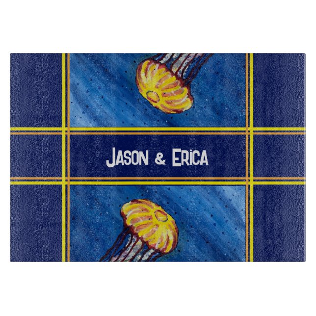 Tabla De Cortar Jellyfish personalizado (Anverso)
