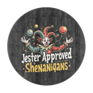 Tabla De Cortar Jester Aprobó Shenanigans Circus Clown