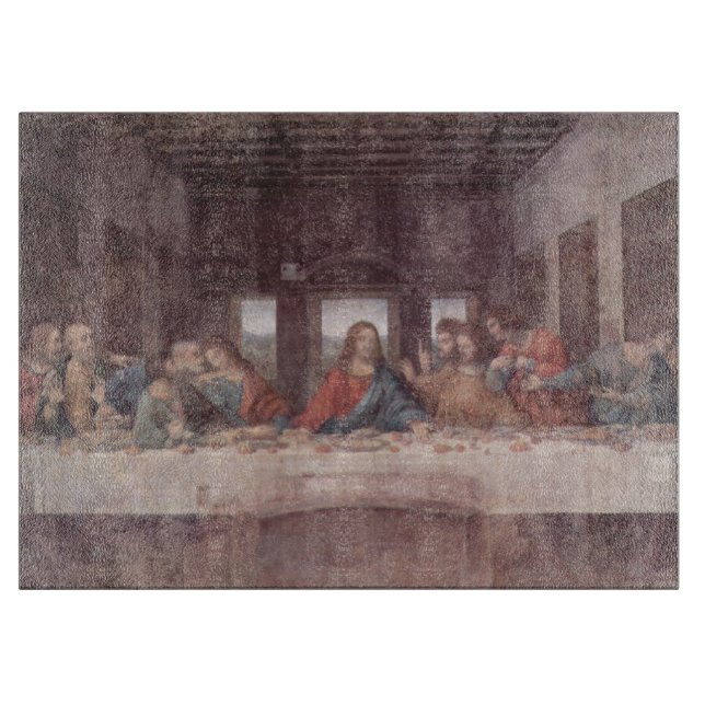 Tabla De Cortar Jesús "Yeshua" La última cena, Leonardo da Vinci (Anverso)