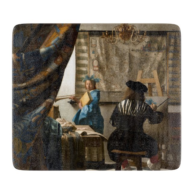 Tabla De Cortar Johannes Vermeer - La historia de la pintura (Anverso)