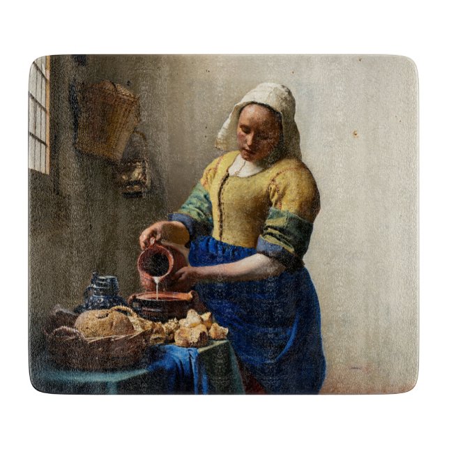 Tabla De Cortar Johannes Vermeer - La Milkmaid (Anverso)