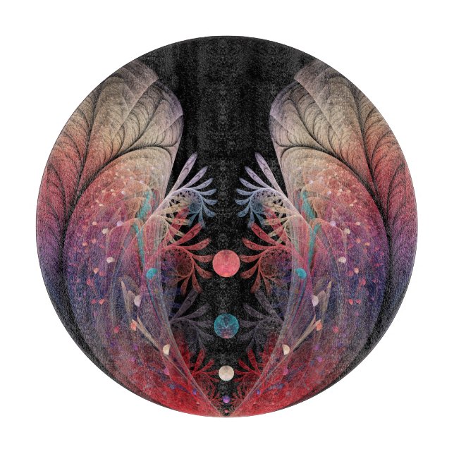 Tabla De Cortar Jonglage Resumen arte fractal moderno de fantasía (Anverso)