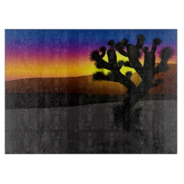 Tabla De Cortar Joshua Tree Desert Silhouette