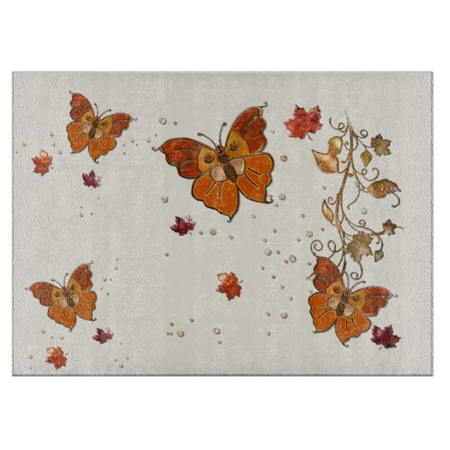 Tabla De Cortar Joyas de Otoño (Anverso)