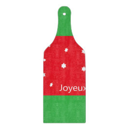 Tabla De Cortar Joyeux Noel Snowflakes Cutting Board