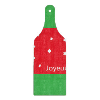 Tabla De Cortar Joyeux Noel Snowflakes Cutting Board