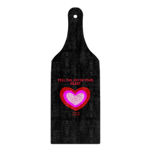 Tabla De Cortar Joyful Heart Glass Cutting Board (Anverso)