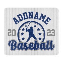Tabla De Cortar Juego de jugador de equipo de béisbol con nombre p