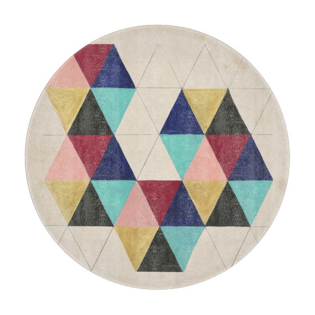 Tabla De Cortar Juego de patrón geométrico III (Anverso)