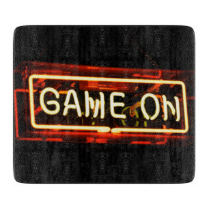Tabla De Cortar Juego En Neon Rótulo Sports Gaming Gamer