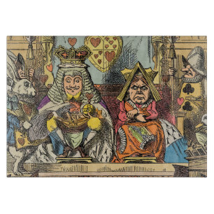 Tabla De Cortar Juicio de Alicia al Caballero de Corazones Vintage