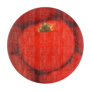Tabla De Cortar Juicy Red Casero Tomates De Jardín
