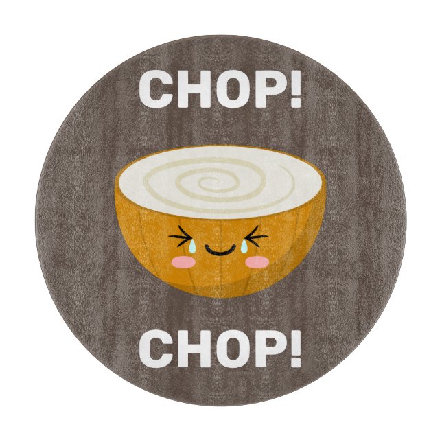 Tabla De Cortar Junta de corte de cebolla de Kawaii (Anverso)