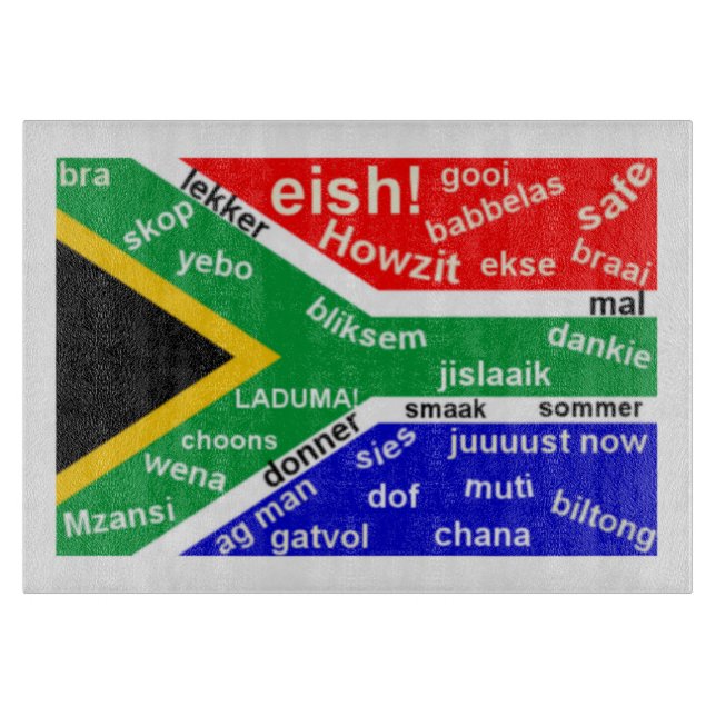 Tabla De Cortar Junta de corte de jerga sudafricana (Anverso)