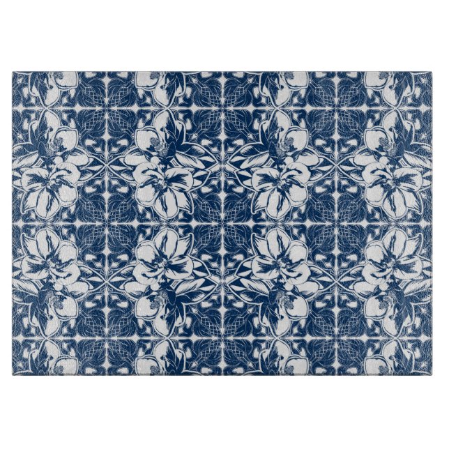 Tabla De Cortar Junta de corte de magnolia azul (Anverso)