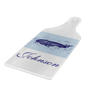 Tabla De Cortar Junta de corte de paleta de ballena azul