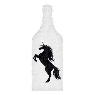 Tabla De Cortar Junta de corte de silueta de Unicornio negro