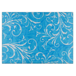 Tabla De Cortar Junta de corte Ornamental Azul
