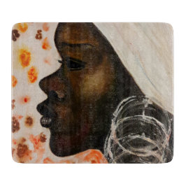Tabla De Cortar Junta de corte para mujer con belleza africana
