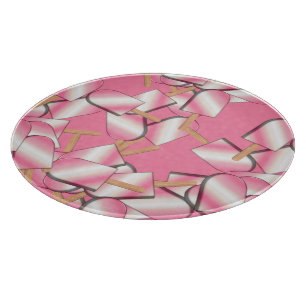 Tabla De Cortar Junta Napolitana de Helado Crema Bars-Straw-Van-Cu
