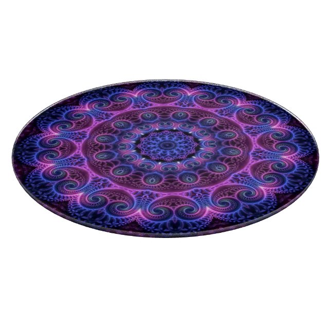 Tabla De Cortar Kaleidoscope Apofisis Mandala Corazones (Borde)