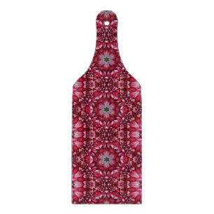 Tabla De Cortar Kaleidoscopic Crimson Dahlia