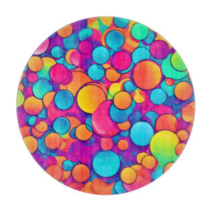 Tabla De Cortar Kaleidoscopio de sueños circulares