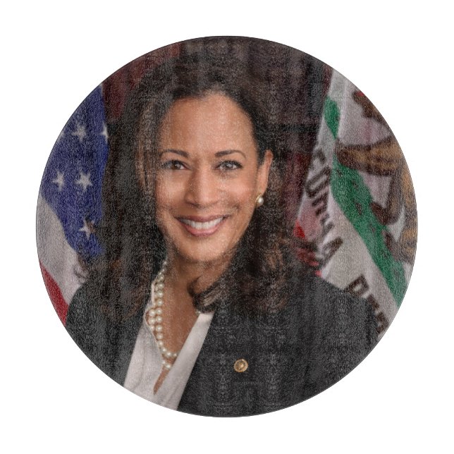 Tabla De Cortar Kamala Harris Candidato a presidente US 2024 (Anverso)