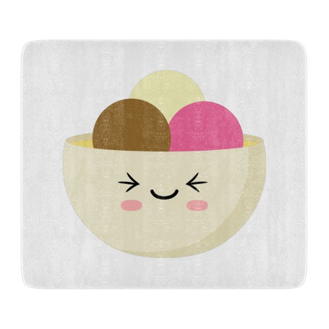 Tabla De Cortar Kawaii Ice Cream (Anverso)
