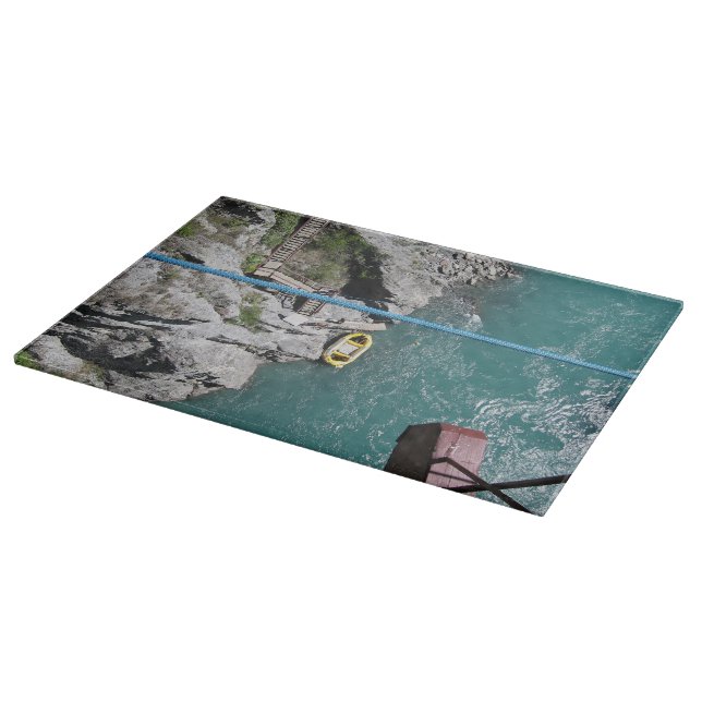 Tabla De Cortar Kawarau Bridge Bungy POV, Queenstown, Nueva Zeland (Borde)