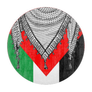 Tabla De Cortar Keffiyeh palestino Scarf tejido tradicional
